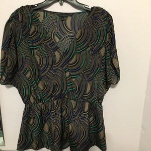 Banana Republic L fun pattern baby doll type